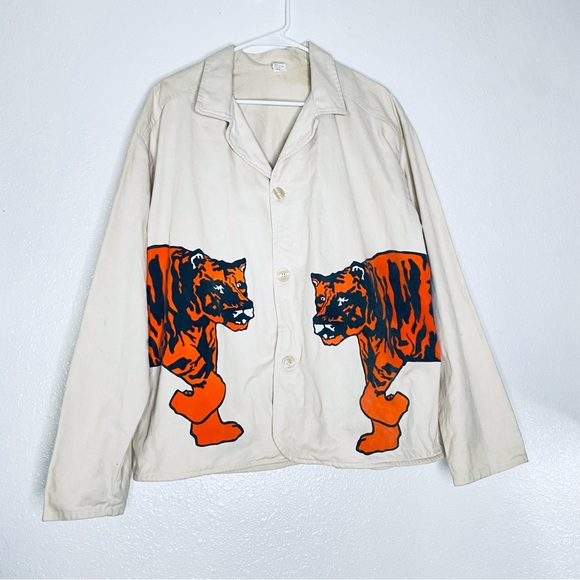 Vintage Other - Princeton University Vintage 1993 Tiger Print Beer Class Cotton Jacket Large